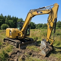 Excavator Crawler CAT 308CR Bekas, Suku Cadang Hidrolik CAT Lengkap, Kondisi Baik untuk Konstruksi Kota dan Pertanian