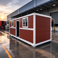 Structure de conteneur pliable économique, logement préfabriqué pour travailleurs, conception à dépliage rapide