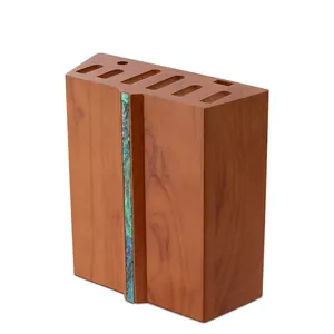 Hot Selling Knife Holder Rubberwood Material Made Sustainable Outstanding Quality Multipurpose Wooden Knife Block