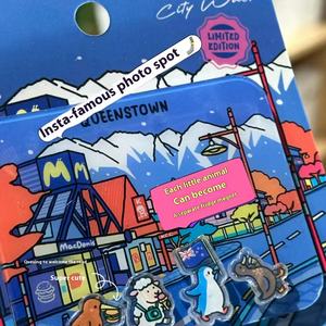 Aimants de réfrigérateur en acrylique, forme personnalisée, objets de collection de Noël, cadeau commémoratif touristique - Product Image 3