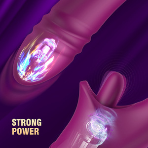 2024 meilleur vendeur sucer lécher la langue <span class=keywords><strong>baguette</strong></span> vibrateur g-spot poussée gode vibrant femme masturbateur jouets sexuels pour femme - Product Image 5