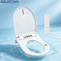 Siège de toilette intelligent carré de qualité supérieure avec télécommande pour usage commercial - Version Premium pour lavage automatique - Marque OEM/ODM
