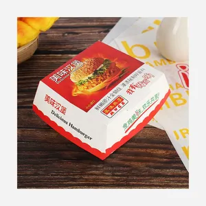 Bán buôn giá rẻ kraft giấy takeout Hộp Tùy chỉnh in chiên chip bao bì thực phẩm lấy đi KFC hộp giấy