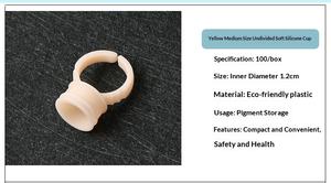 Anillo de Silicona para <span class=keywords><strong>Tatuajes</strong></span> Semipermanentes, Desechable, Suave y Elástico, para Cejas, Ojos y Labios, Herramientas y Suministros para <span class=keywords><strong>Tatuajes</strong></span>, Comercio Transfronterizo - Product Image 6