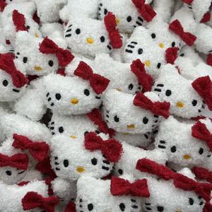 Accesorios de Peluche Red Knot Kitty para Manualidades, Tejido de Tela, Suministros para Sombreros, Ropa, Calcetines, Horquillas para el Cabello, Materiales para Disfraces - Product Image 1
