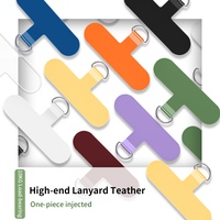Lanière de téléphone portable Patch Strap Clip Charm Tether Tab Transparent TPU Cell Smartphone Accessoires Chaîne Case