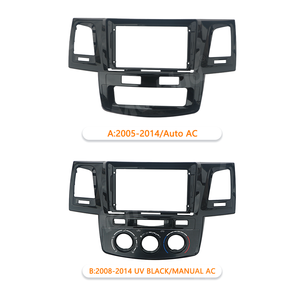 Meihua ชุดโครงวิทยุสเตอริโออัตโนมัติ9นิ้วสำหรับ Toyota Fortuner HILUX <span class=keywords><strong>vigo</strong></span> 2005-2007อุปกรณ์เสริมแผงวิทยุรถยนต์ AC อัตโนมัติ - Product Image 2