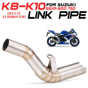 Chmotor ท่อไอเสียมอเตอร์ไซค์แบบหนีปิดท่อเชื่อมกลางสำหรับ Suzuki <span class=keywords><strong>gsxr</strong></span> <span class=keywords><strong>600</strong></span> 750 K8 <span class=keywords><strong>K9</strong></span> L1 GSXR600 GSXR750 2008-2010 - Product Image 2