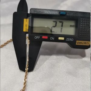 Xinfly Trendy Pure 18K Solid Yellow Gold <b>Rope</b> Twist <b>Chains</b> Ladies Necklace Jewelry - Product Image 4