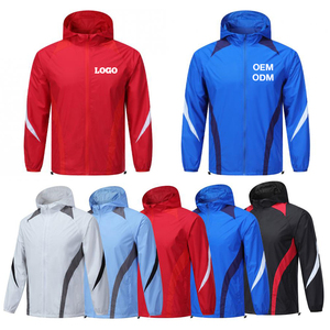Fabricant de logo personnalisé Jogging réfléchissant Zip Up Nylon Joggers Sets Coupe-vent d'extérieur pour hommes - Product Image 2