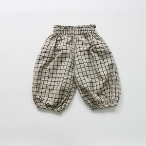 Pantalon court ample à carreaux pour enfants, collection printemps, pour garçons et filles, vêtements pour enfants en gros - Product Image 3