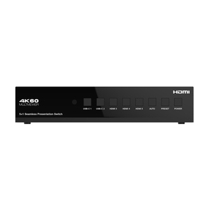 5x1 <span class=keywords><strong>HDMI</strong></span> trình bày <span class=keywords><strong>Switcher</strong></span> 5x2 liền mạch <span class=keywords><strong>HDMI</strong></span> <span class=keywords><strong>Switcher</strong></span> <span class=keywords><strong>HDMI</strong></span> USB-C đầu vào KVM <span class=keywords><strong>Switcher</strong></span> 5x1 Hỗ trợ 2x2 Dante âm thanh - Product Image 5