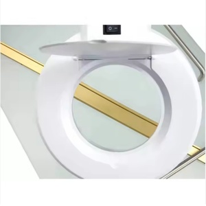 D Wholesale Salon Shop Equipment Carts Manicure Chair Beauty Salon <b>Trolley</b> Cart With <b>Folding</b> Lamp Salon Furniture Modern - Product Image 3