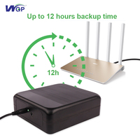 WGP UPS 19V 3A Batería portátil de respaldo Caja de sistema ininterrumpida Banco de alta potencia DC Mini UPS para computadora portátil PC Hogar