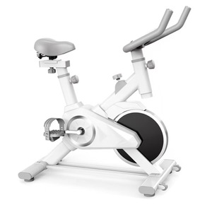Bicicleta de Ciclismo Estática y Bicicleta de Ejercicio con Marco de Acero al Carbono, Transmisión por Correa Bidireccional, Capacidad de 150 kg, Portátil para Uso Doméstico - Product Image 6