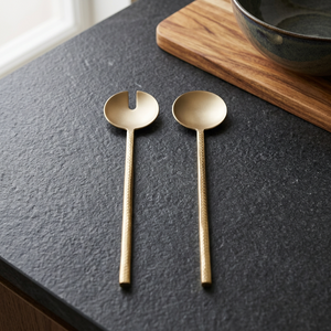 Premium Stainless Steel <b>Salad</b> Serving Spoon and Fork Set Factory Direct Metal <b>Salad</b> <b>Tools</b> for Kitchen Restaurant Hotel Wedding - Product Image 2