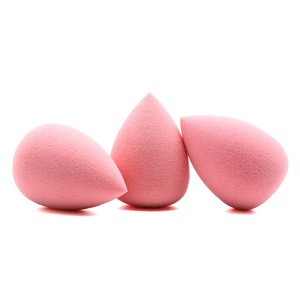 JLY Venta al por mayor promocional logotipo personalizado Material maquillaje Etiqueta Privada licuadora redonda <span class=keywords><strong>Xxl</strong></span> Rosa esponja de maquillaje de microfibra - Product Image 1