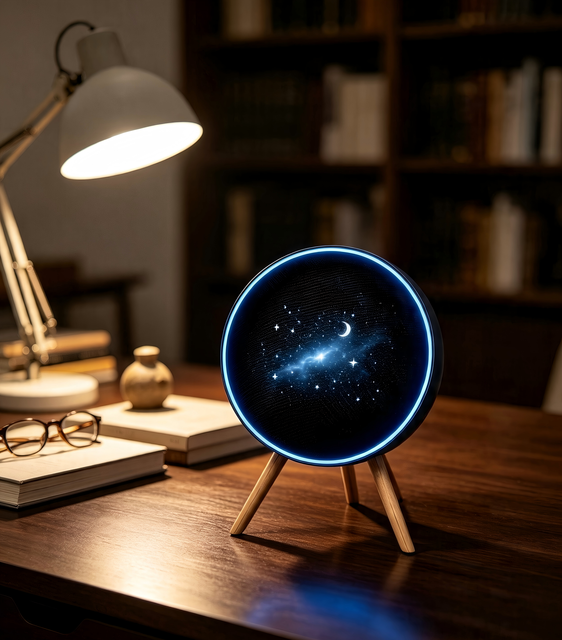 3W Tripod Stand Speaker Desktop Ornament Bedroom Decor Wireless Audio Support Custom Logo