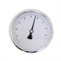 HUBEN Industrial Bimetal Thermometer TB100 0-50C 100mm Dial Temperature Gauge Chrome Plated Case High Accuracy OEM ODM IP65