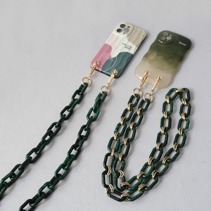 Nouvelle conception d'accessoire unisexe, coloré, blanc, beige, or, sangle de sac, étui de <span class=keywords><strong>téléphone</strong></span>, <span class=keywords><strong>chaîne</strong></span> suspendue, sangle mignonne en acrylique vert, <span class=keywords><strong>chaîne</strong></span> de <span class=keywords><strong>téléphone</strong></span> - Product Image 3