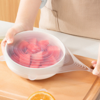 Couvercles extensibles et réutilisables en silicone de qualité alimentaire pour garder au frais