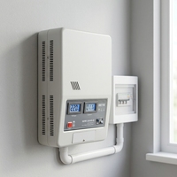Stabilisateur de tension automatique monophasé 500VA à servomoteur, régulateur de tension AC domestique 220V