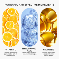 Sérum à la vitamine C avancée formule personnalisée à l'acide L-ascorbique stable pour tous les types de peau réduit le collagène pour le visage ginseng organique à base de plantes
