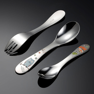 Ensemble de vaisselle de luxe pour enfants <span class=keywords><strong>couverts</strong></span> en acier inoxydable couteau pour bébé fourchette cuillère conception de <span class=keywords><strong>couverts</strong></span> pour enfants réutilisables - Product Image 2