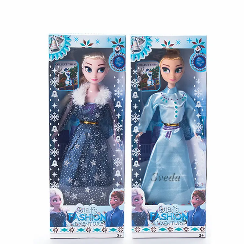Hot Movie Fro-zen Toys Elsa Anna PVC Doll toys Wholesale Price Girls Toy