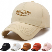Casquette de baseball OEM 6 panneaux en coton avec broderie et couture zigzag, fabrication BSCI, multicolore, pour grossistes, prix bas, MOQ