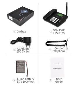SACHIKOO ETS3125i <span class=keywords><strong>Telefono</strong></span> Fisso Cordless Wireless da Scrivania con Scheda SIM GSM per Chiamate e Accesso SIM - Product Image 6