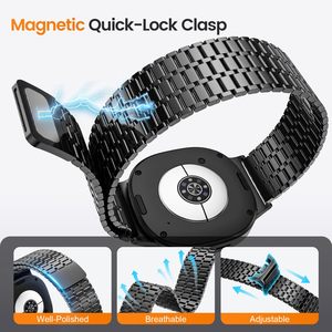 Enjoy Pretty Magnetic Correa de reloj de acero inoxidable para Samsung Galaxy Watch 8 40/44mm/ 8 Classic Smart Watch Strap - Product Image 4