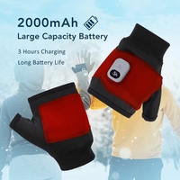 Guantes Calefactables Recargables Personalizables de 3 Modos para Deportes al Aire Libre, Motociclismo, Trabajo en Invierno - Batería Integrada