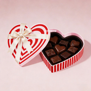 Boîte à chocolats personnalisée biodégradable en forme de cœur, deux prix, <span class=keywords><strong>pour</strong></span> Noël 2026 - Product Image 3