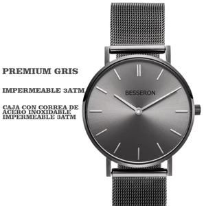 Montre à quartz en acier inoxydable 316L noir avec mouvement japonais, logo personnalisé, bracelet en cuir tendance, Reloj De Pulsera Para Hombre - Product Image 3