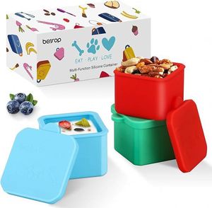 Silicone Lunch Box Lid for Students Office Workers Classic for Camping for <b>Snack</b> Preservation Seasoning Items Dipping Dish - Product Image 1