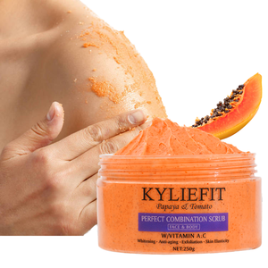 Exfoliante Corporal de Crema Personalizado para Salones de Belleza con Café y Nuez de Brasil, Elimina la Opacidad y Aclara el Tono de Piel - Product Image 4