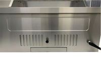 Barbecue Encastrable d'Extérieur Commercial Haut de Gamme en Acier Inoxydable, Barbecue de Luxe au Charbon et au Gaz