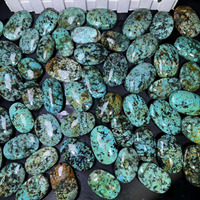 Prix de gros naturel Crystal Palm Stone Turquoise Palm Stone pour la guérison
