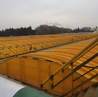 Couverture de réservoir d'égouts en fibre de verre FRP légère et à faible entretien de la marque RUNLIN, services de découpe et de pliage de caniveaux de drainage, ISO9001