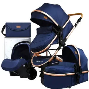 Baby stroller 3 in Luxury Baby Stroller 3 in 1 Folding bi-directional