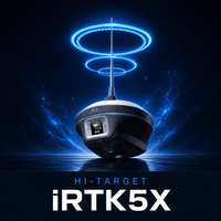 Récepteur GNSS RTK GPS Hi-Target IRTK5X 1408 canaux avec IMU pour levés topographiques, station de base et mobile, instrument de topographie à prix abordable