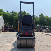 Compacteur vibrant hydraulique à double tambour de 0,3 à 3 tonnes, pour le compactage du sol, avec roulement, et rouleau compresseur routier compétitif