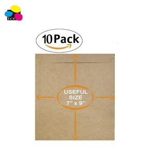Bán buôn nóng bán 10 gói 7x9 nâu tự nhiên Kraft cứng nhắc Bìa phong bì với vỏ N con dấu nước mắt và Tab cho không uốn cong tài liệu - Product Image 2