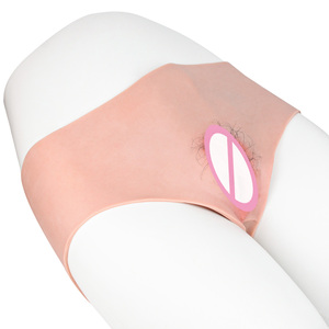 Pantalon avec faux vagin en silicone souple, à porter, pour transgenres, travestis et affirmation de genre - Product Image 2