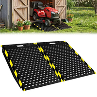 Rampe antidérapante JH-Mech pour un passage en douceur, résistante à la rouille, capacité de 1500 lb, robuste, 36'' x 48'', rampe en acier pour garage