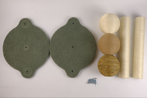 Zona de Juego para Mascotas en Casa, Torre Rascadora Vertical de Textura Tejida Resistente con Área de Descanso Suave para Gatos Adultos, Entretenimiento Autónomo - Product Image 4