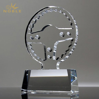 Design personnalisé k9 Crystal Cutout Crystal Volant Award