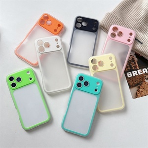 เคสโทรศัพท์แบบใสกันกระแทก 2-in-1 สีมาการองเนื้อแมท ให้ความรู้สึกผิวสัมผัสเรียบเนียน ปกป้องเต็มรูปแบบ สำหรับ iPhone 17 16 15 14 Pro Max - Product Image 1