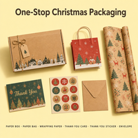 Boîte cadeau en papier kraft pour expédition, Noël, écologique, recyclable, biodégradable, emballage en papier naturel durable